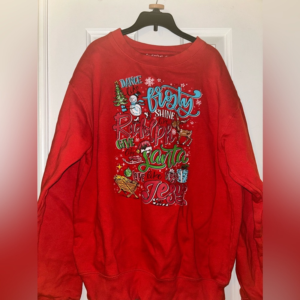 Christmas sweater, unisex medium worn once super cute
